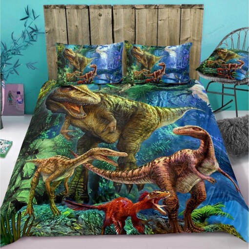 Dinosaur Bedding Set Bed Sheets Spread Comforter Duvet Cover Bedding Sets