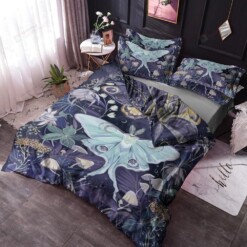 Butterfly Cotton Bed Sheets Spread Comforter Duvet Cover Bedding Sets