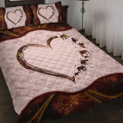 Elephant Heart Quilt Bedding Set