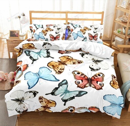 A Beautiful Butterfly Bed Sheets Spread Duvet Cover Bedding Set