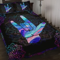 Love Sign Language Quilt Bedding Set