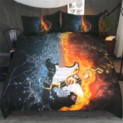 Guitar Bedding Set Bed Sheets Spread Comforter Duvet Cover Bedding Sets