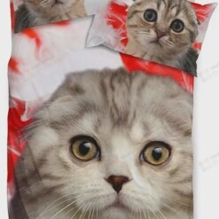 Scottish Fold Cat Print Bedding Set Bed Sheets Spread Comforter Duvet Cover Bedding Sets