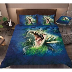 Crocodile Bedding Set Bed Sheets Spread Comforter Duvet Cover Bedding Sets