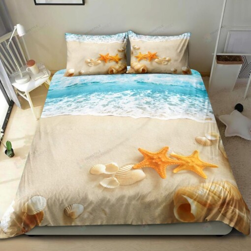 Along The Beach Seashore Bedding Set Bed Sheets Spread Comforter Duvet Cover Bedding Sets
