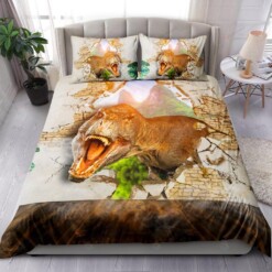 Dinosaur Break Wall Bedding Set Bed Sheets Spread Comforter Duvet Cover Bedding Sets