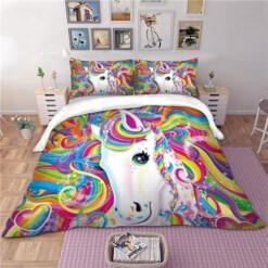 Unicorn Bedding Set Bed Sheets Spread Comforter Duvet Cover Bedding Sets