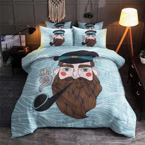 Sailor Cotton Bed Sheets Spread Comforter Duvet Cover Bedding Sets