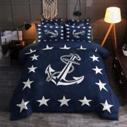 Anchors Cotton Bed Sheets Spread Comforter Duvet Cover Bedding Sets