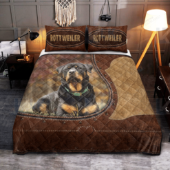 Rottweiler Quilt Bedding Set