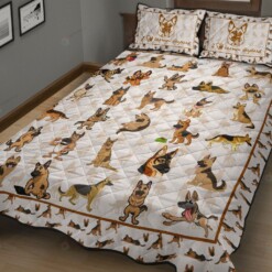 I Love German Shepherd Quilt Bedding Sets