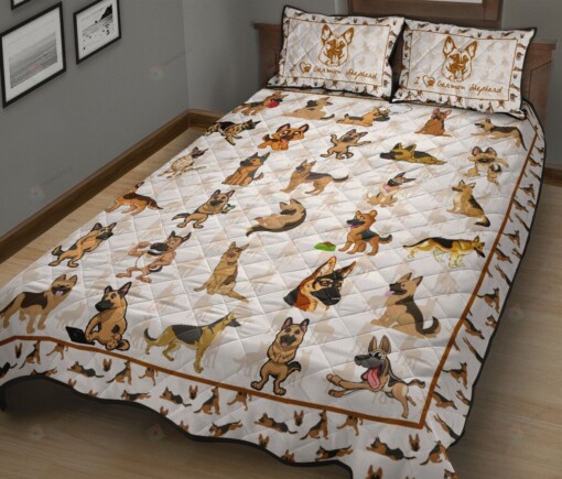 I Love German Shepherd Quilt Bedding Sets