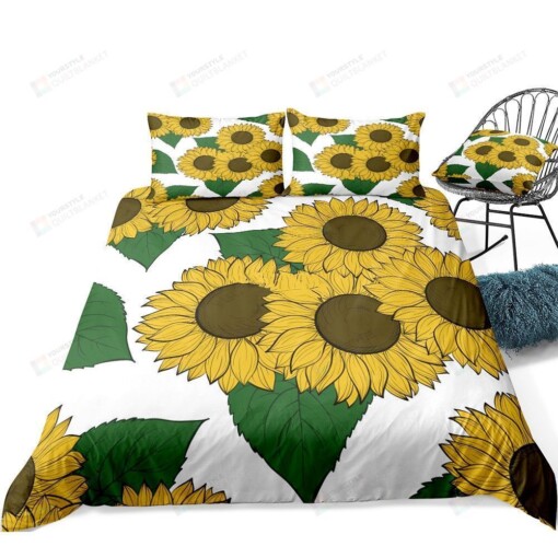 Sunflowers Bed Sheets Duvet Cover Bedding Set