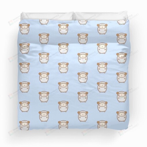 Cute Sheep Pattern Duvet Cover Bedding Set