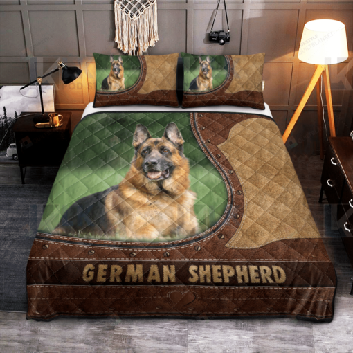 German Shepherd Quilt Bedding Set