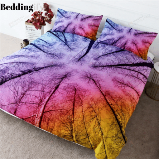 Forest Cotton Bed Sheets Spread Comforter Duvet Cover Bedding Sets
