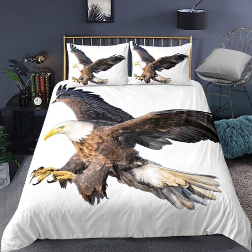 Bald Eagle Bedding Set Bed Sheet Spread Comforter Duvet Cover Bedding Sets
