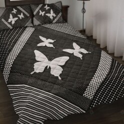 Butterfly Style Quilt Bed Set Bedding Set