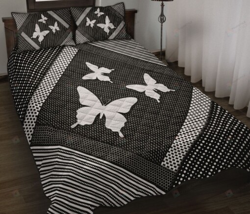 Butterfly Style Quilt Bed Set Bedding Set