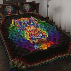 Owl Quilt Bedding Set