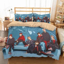 Bts 4 Duvet Cover Bedding Set