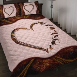 Fox Heart Quilt Bedding Set