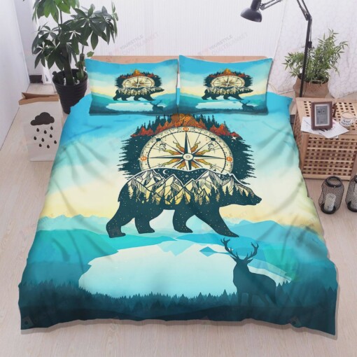 Camping Cotton Bed Sheets Spread Comforter Duvet Cover Bedding Sets