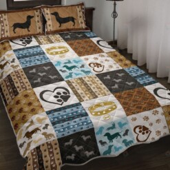 Dachshund Decorative Quilt Bedding Set