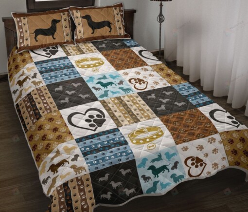 Dachshund Decorative Quilt Bedding Set