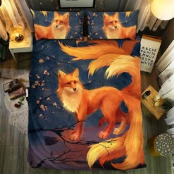 Fox Collection 78 3d Duvet Cover Bedding Set