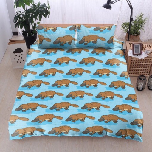 Platypus Pattern Bed Sheets Duvet Cover Bedding Sets