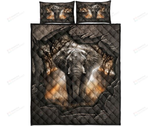 Elephant Quilt Bedding Set