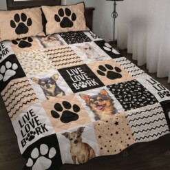 Chihuahua Live Love Quilt Bedding Set