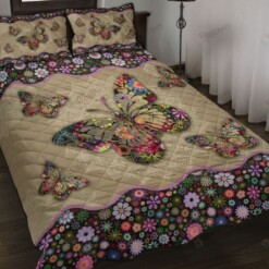 Butterfly Quilt Bedding Set