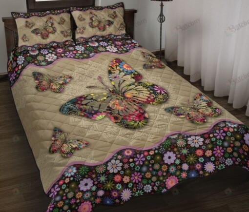 Butterfly Quilt Bedding Set