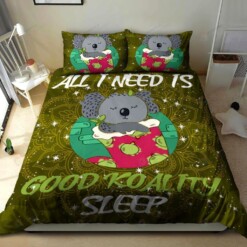 Koala Cotton Bed Sheets Spread Comforter Duvet Cover Bedding Sets