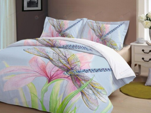 Dragonfly Bed Sheets Spread Duvet Cover Bedding Set