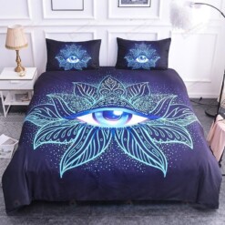 Lotus Cotton Bed Sheets Spread Comforter Duvet Cover Bedding Sets