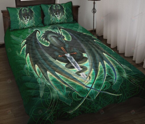 Dragon Art Style Quilt Bedding Set