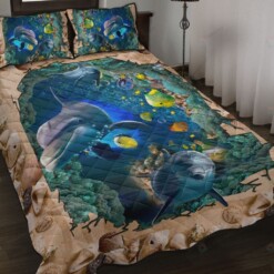 Dolphin Quilt Bedding Set