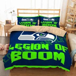 3d Seattle Seahawks Duvet Cover Bedding Set