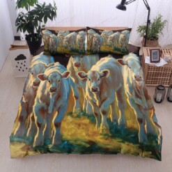 Cow Cotton Bed Sheets Spread Comforter Duvet Cover Bedding Sets
