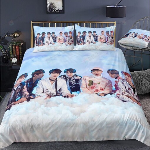 BTS Kpop Boygroup Bedding Set Bed Sheets Spread Comforter Duvet Cover Bedding Sets