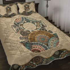 Scuba Diving Mandala Quilt Bedding Set