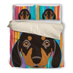 Dachshund Cotton Bed Sheets Spread Comforter Duvet Cover Bedding Sets