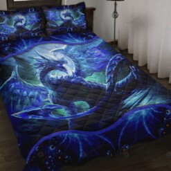 Dragon Ice Quilt Bedding Set