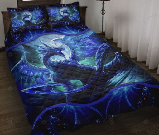 Dragon Ice Quilt Bedding Set