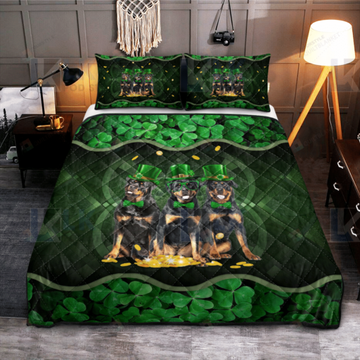 Rottweiler Quilt Bedding Set