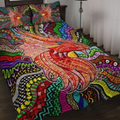 Dragon Colorful Style Quilt Bedding Set