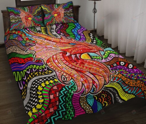 Dragon Colorful Style Quilt Bedding Set